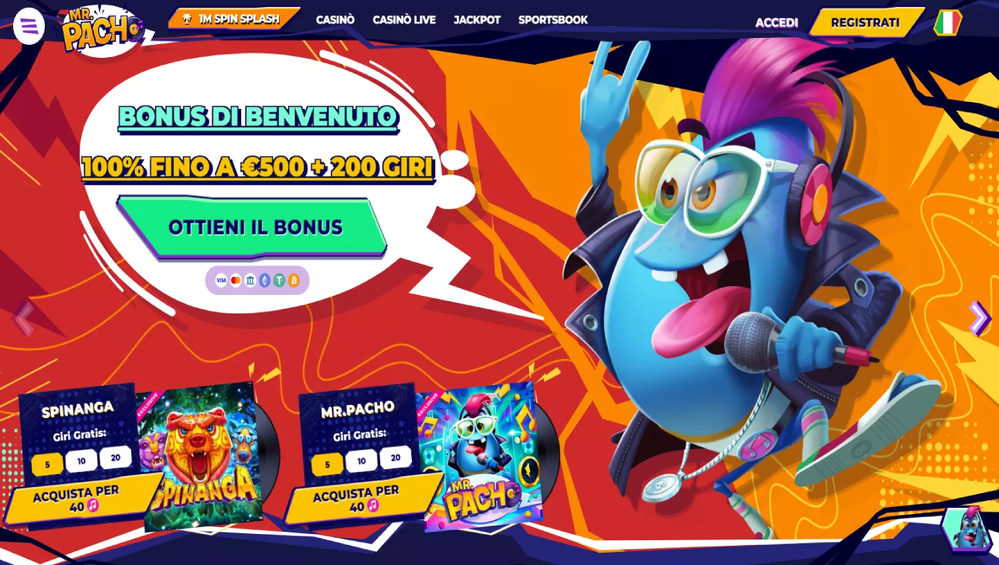 Pagina principale di MrPacho